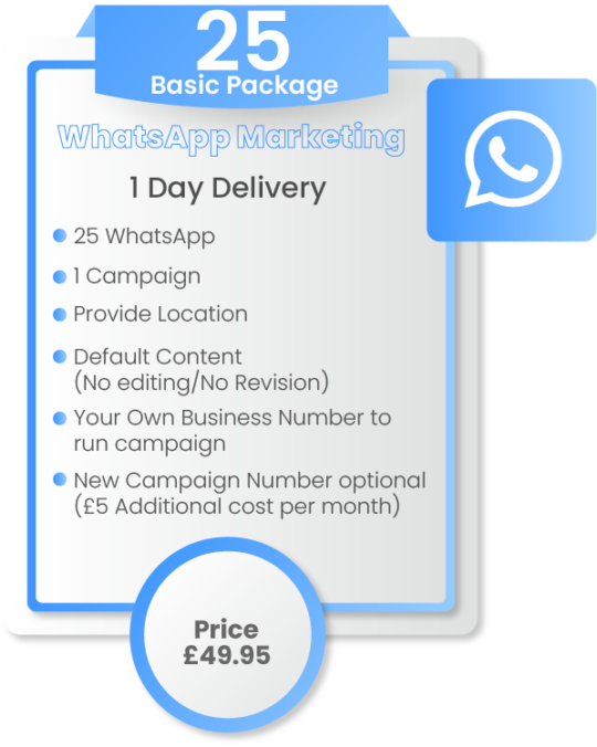 Whatsapp Marketing Basic Package